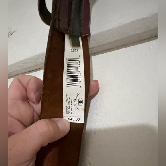 Lucky Brand Green, Red, and Brown Belt - Picture 3 of 9